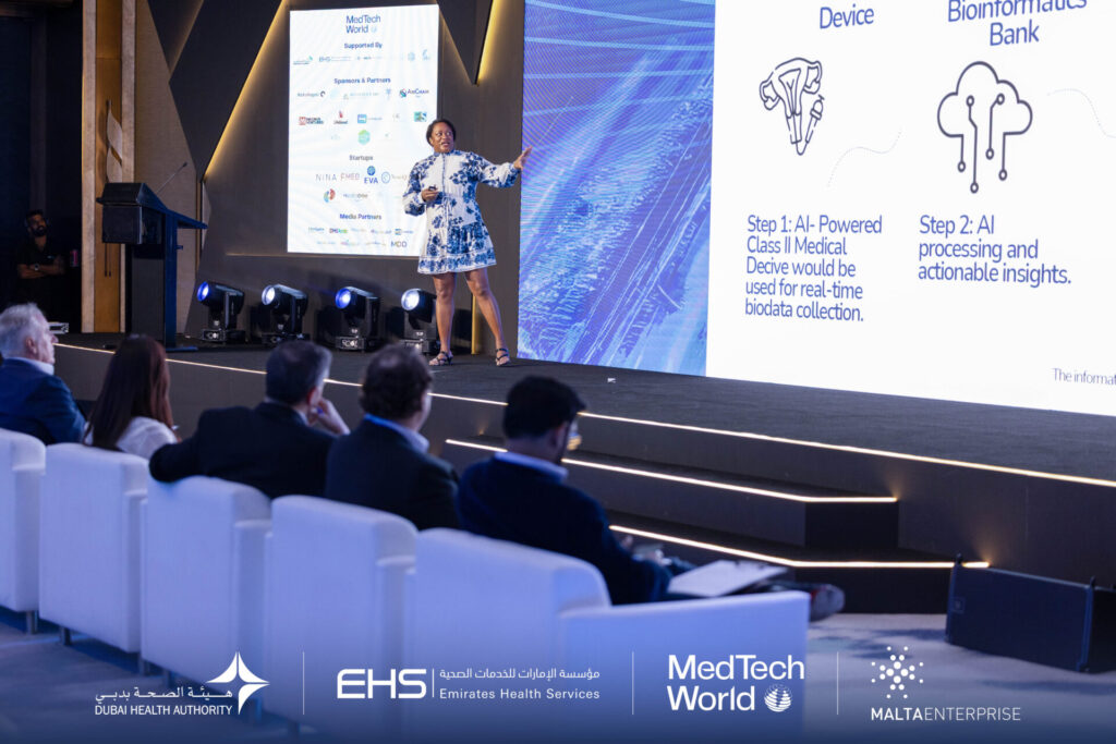 Adonica Shaw during MedTech World Startup Pitch Competition 2025