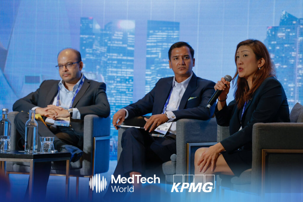 Panelists discussing the leap from innovation showcase to actual procurement, and what truly moves the needle on MedTech adoption