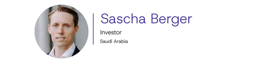 Sascha Berger, Investor, Saudi Arabia