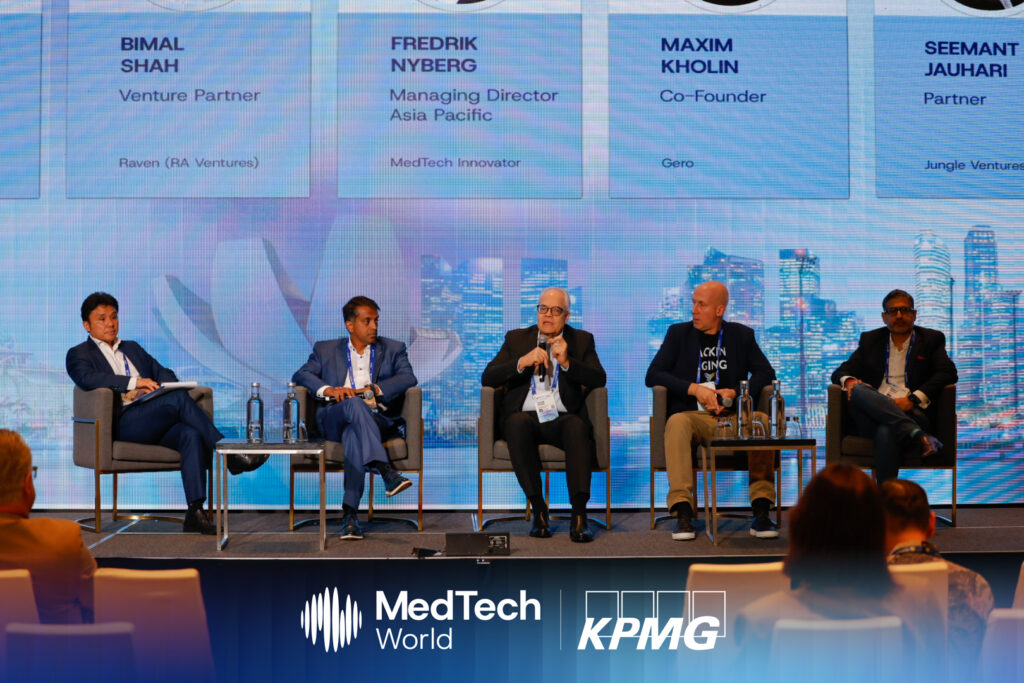 Panelists discussing why companies choose Singapore as their launchpad