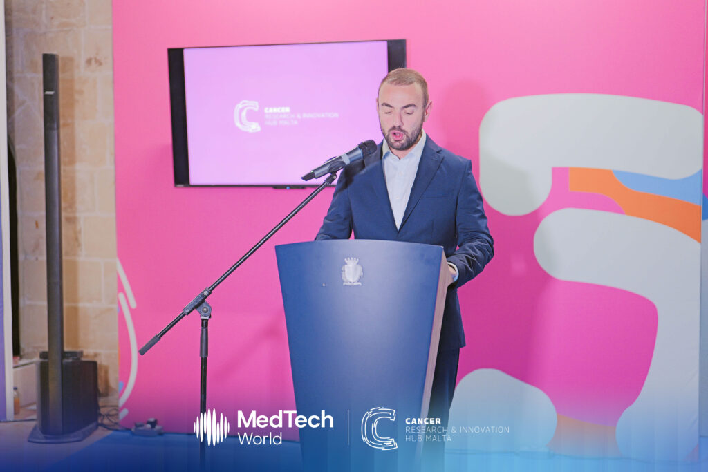 Parliamentary Secretary for Youth, Research and Innovation Hon. Keith Azzopardi Tanti at MedTech Malta 2025