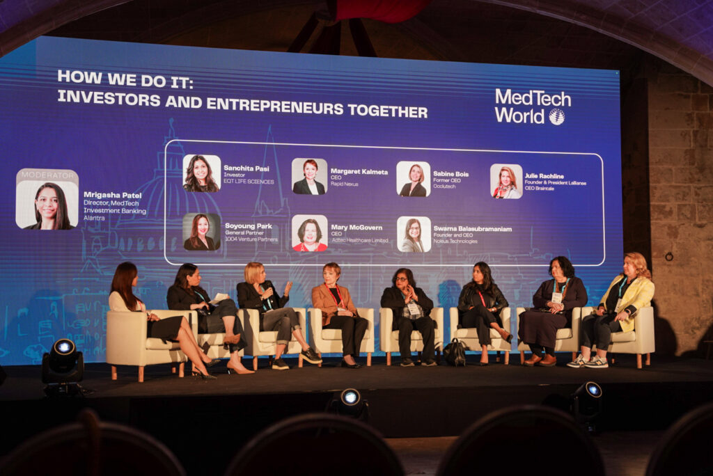 An all women panel during MedTech Malta 2024