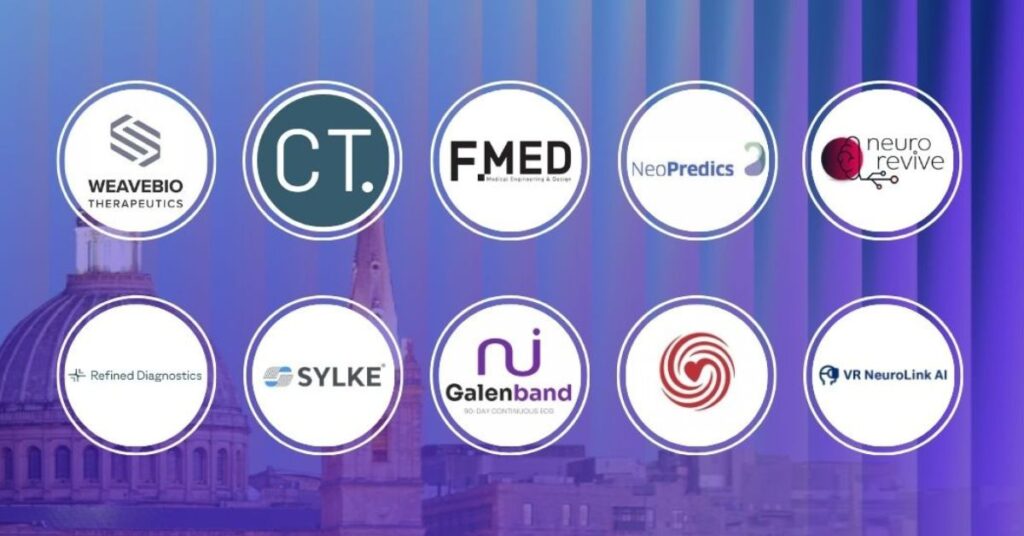 Startups participating in MedTech World Startup Pitch Competition