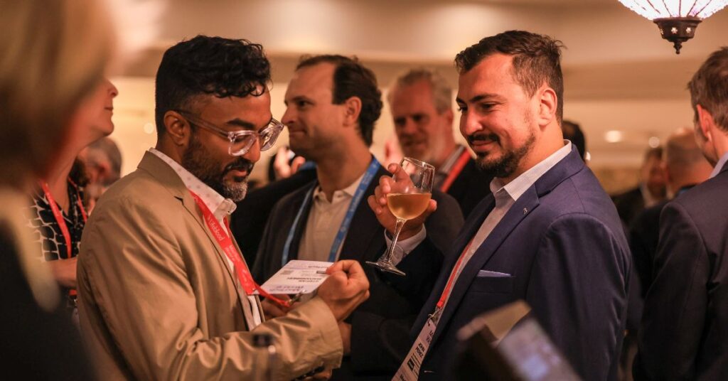 Attendees during Pre-Registration and Networking Reception