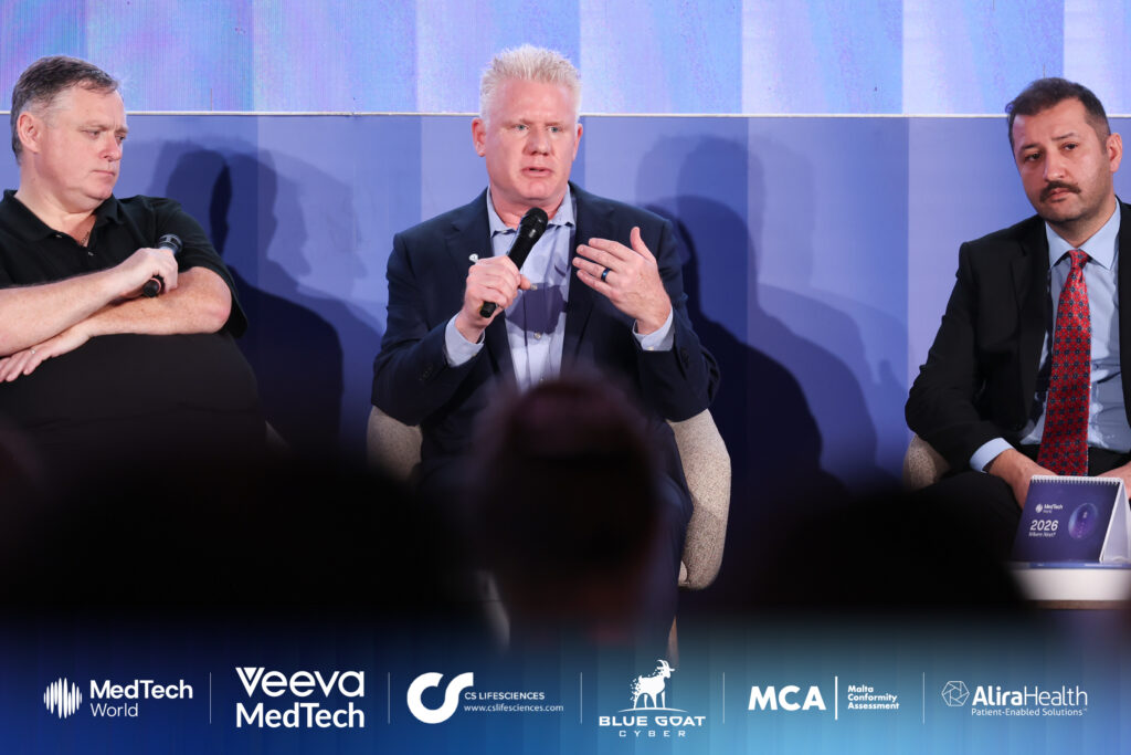 Panellists discussing how to navigate EU & US Regulations at MedTech Malta 2025