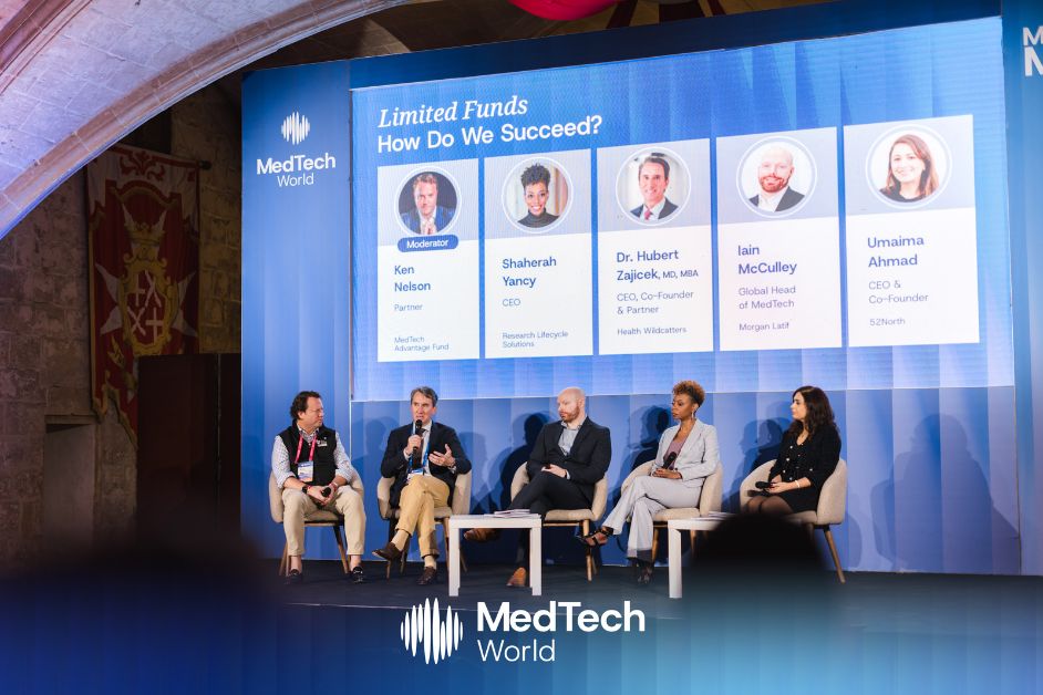 Panellists on stage at MedTech Malta 2025