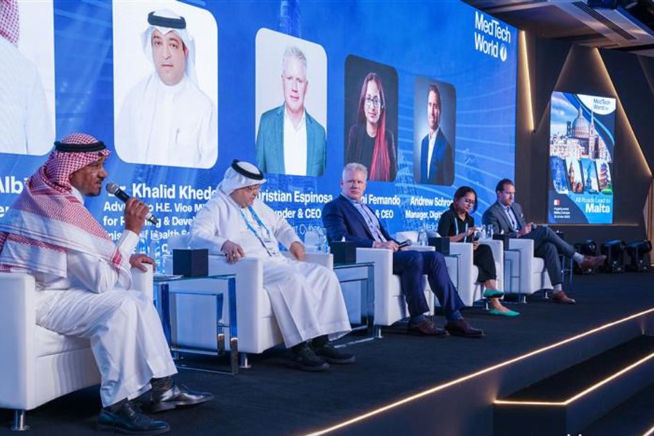 Panellists during one of the panels at MedTech World Dubai 2025