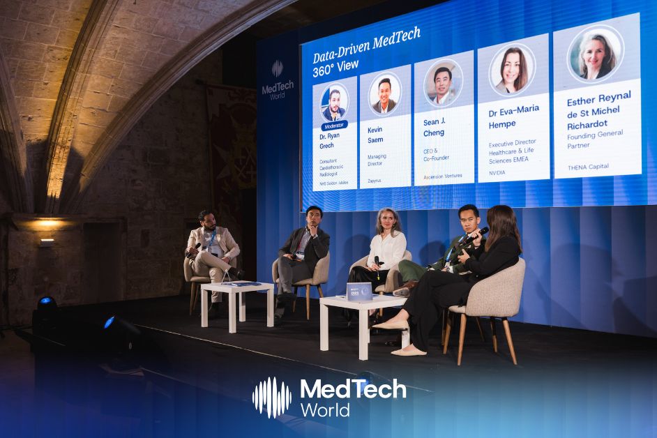 Panellists on stage at MedTech Malta 2025