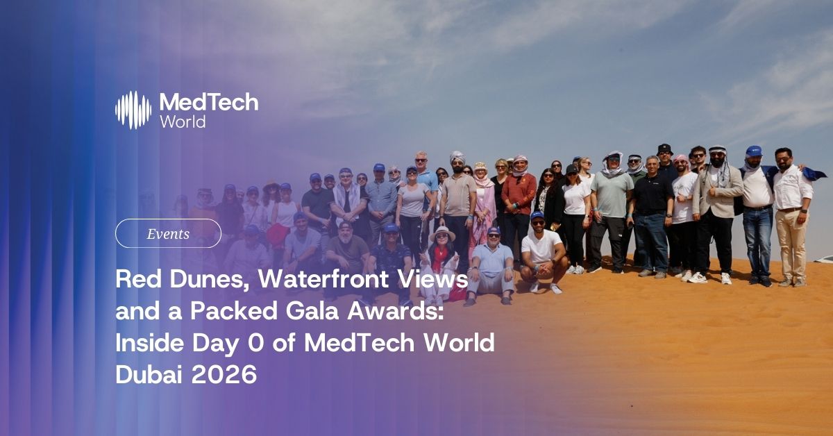 Red dunes, waterfront views and a packed gala awards: Inside day 0 of MedTech World Dubai 2026