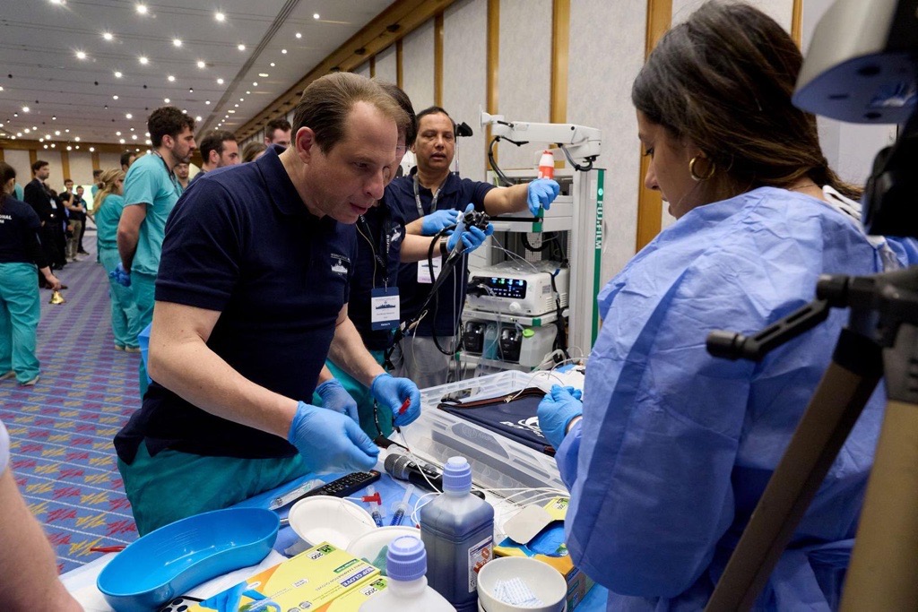 Prof Edward J Despott supervising hands-on training at the International AEM Malta 2026