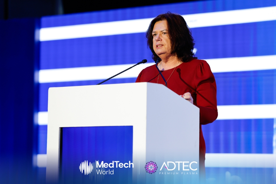 Mary McGovern, CEO, Adtec Healthcare, durrng the company showcase 
