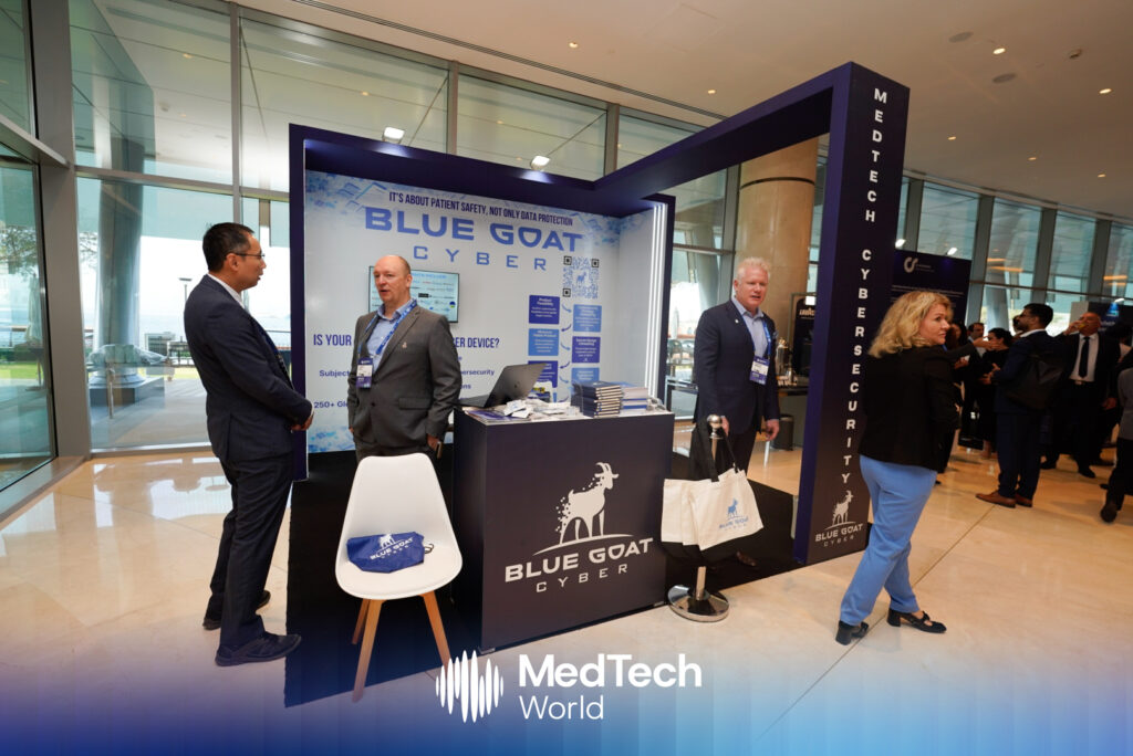 Blue Goat Cyber booth at MedTech World Middle East 2026