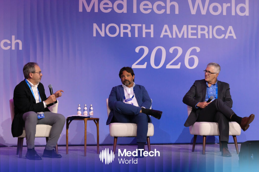 From left to right: Steven Levy, Partner at Unorthodox Ventures; Greg Madden, Managing Partner at SV Health Investors; and Chris Japp, Partner at Tramway Ventures