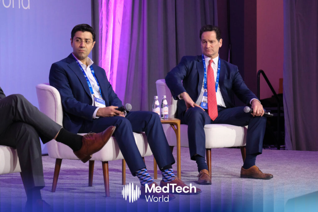 
From left to right: Sid Arora, Vice President, Healthcare Investment Banking at Ernst & Young Capital Advisors, and Eric Tansky, Head of Medical Technology Banking at Oppenheimer & Co. Inc.