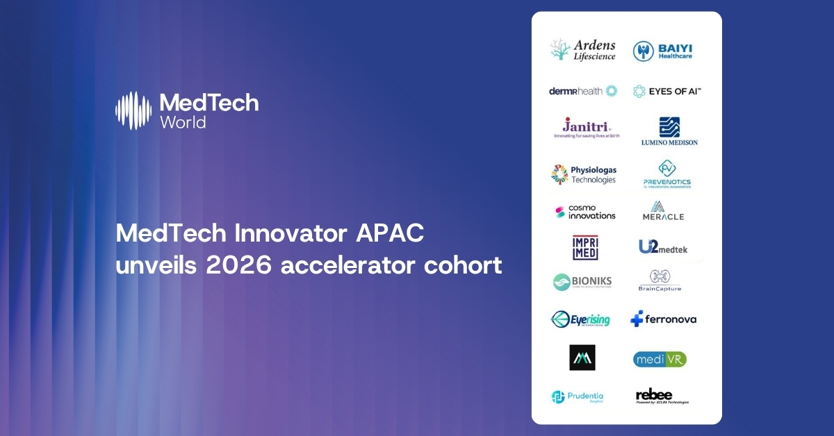 MedTech Innovator Asia Pacific selects top 20 startups for 2026 accelerator program