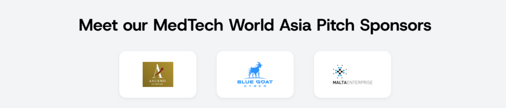 MedTech World Asia Pitch Sponsors